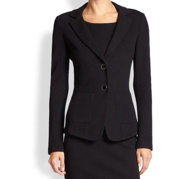 St. John Dresses & Skirts - St. John Caviar Milano Knit 2-Piece Skirt Suit